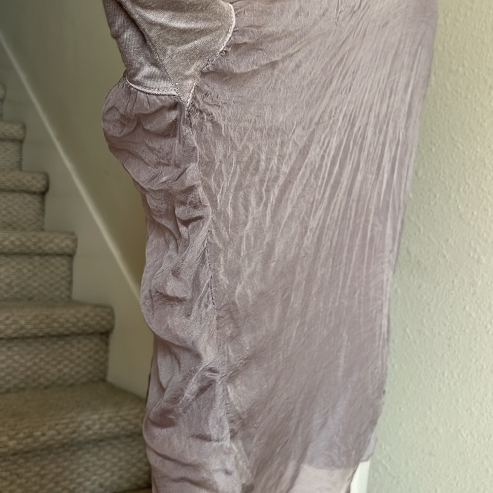 Sofia Sz M (?) Light Gray Oversized Silk Blouse. Made in Italy - Picture 7 of 16